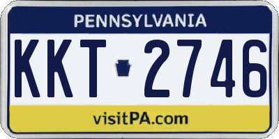 PA license plate KKT2746