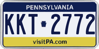 PA license plate KKT2772