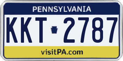 PA license plate KKT2787