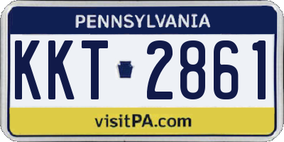 PA license plate KKT2861