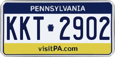 PA license plate KKT2902
