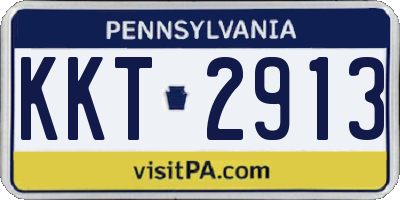 PA license plate KKT2913