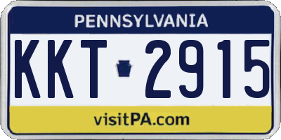 PA license plate KKT2915