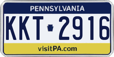 PA license plate KKT2916
