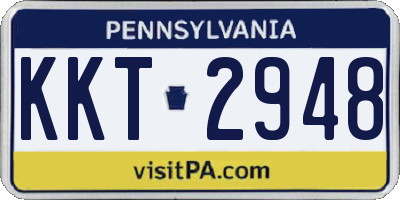 PA license plate KKT2948