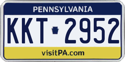 PA license plate KKT2952