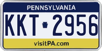 PA license plate KKT2956
