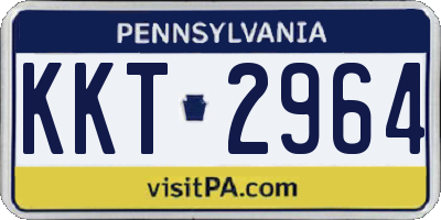 PA license plate KKT2964
