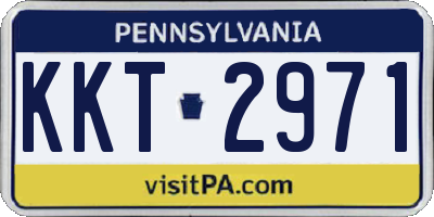 PA license plate KKT2971