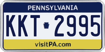 PA license plate KKT2995