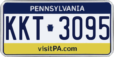 PA license plate KKT3095
