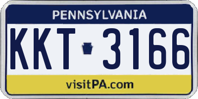 PA license plate KKT3166