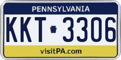 PA license plate KKT3306