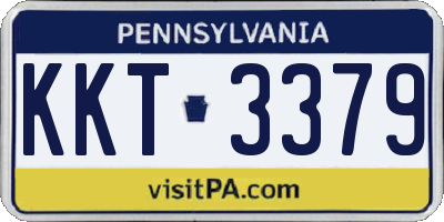 PA license plate KKT3379
