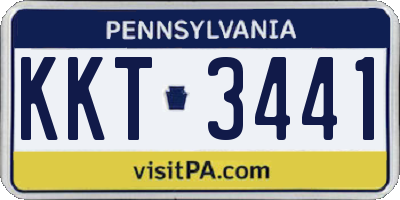 PA license plate KKT3441