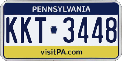 PA license plate KKT3448