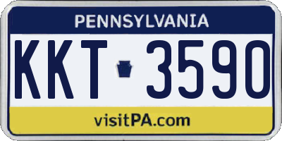 PA license plate KKT3590