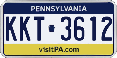 PA license plate KKT3612