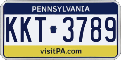 PA license plate KKT3789