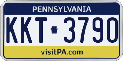 PA license plate KKT3790