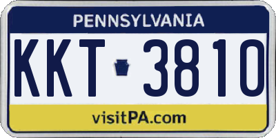 PA license plate KKT3810