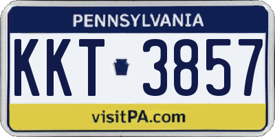 PA license plate KKT3857