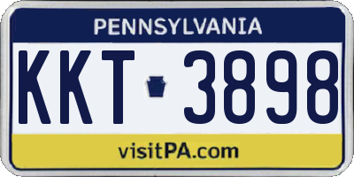 PA license plate KKT3898