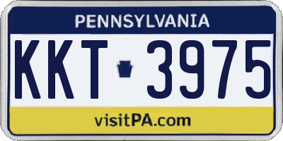 PA license plate KKT3975