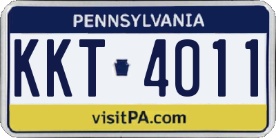 PA license plate KKT4011