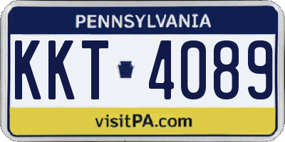 PA license plate KKT4089