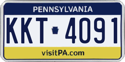 PA license plate KKT4091