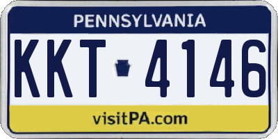 PA license plate KKT4146