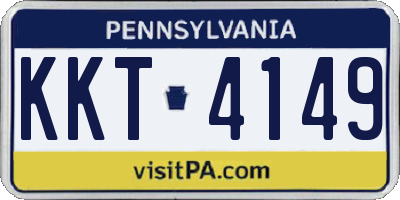 PA license plate KKT4149