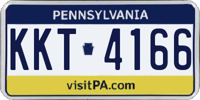 PA license plate KKT4166