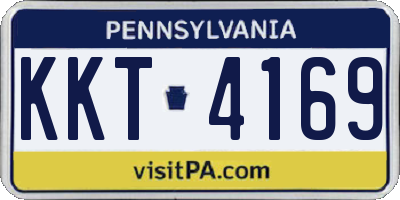 PA license plate KKT4169