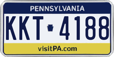 PA license plate KKT4188