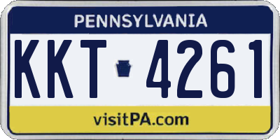 PA license plate KKT4261