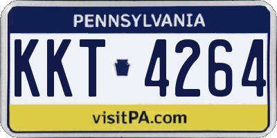 PA license plate KKT4264