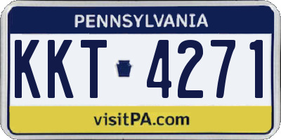 PA license plate KKT4271