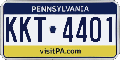 PA license plate KKT4401