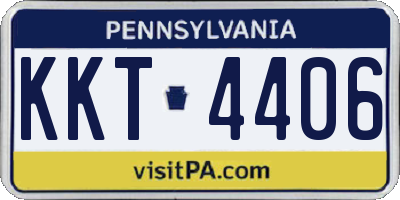 PA license plate KKT4406