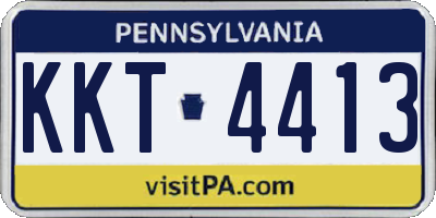 PA license plate KKT4413