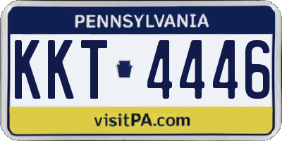 PA license plate KKT4446