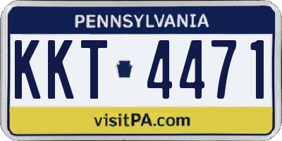 PA license plate KKT4471