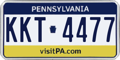 PA license plate KKT4477