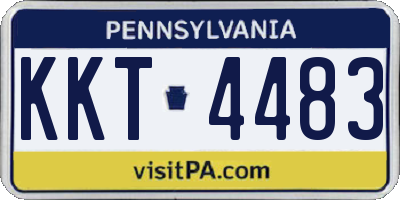 PA license plate KKT4483