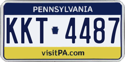 PA license plate KKT4487