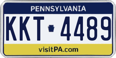 PA license plate KKT4489