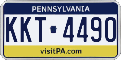 PA license plate KKT4490