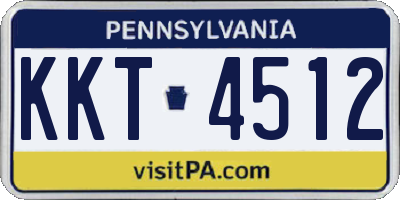 PA license plate KKT4512